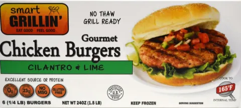 cilantro and lime smart grillin chicken burgers